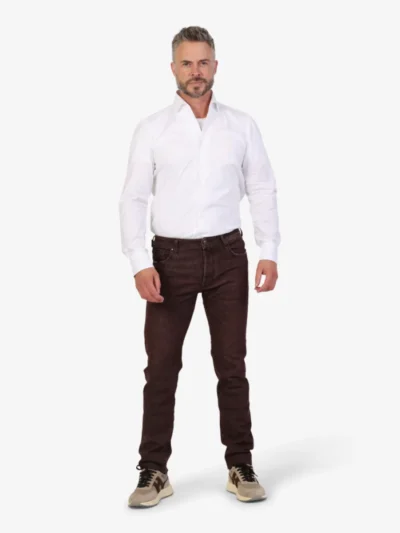 Finamore Finamore shirt stretch - Wit