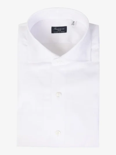 Finamore Finamore shirt stretch - Wit