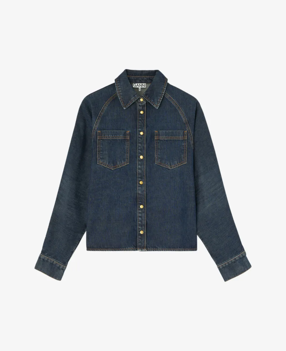 Ganni Jack - Dark Blue Vintage 569 1 Ganni Ganni Jack - Dark Blue Vintage 569