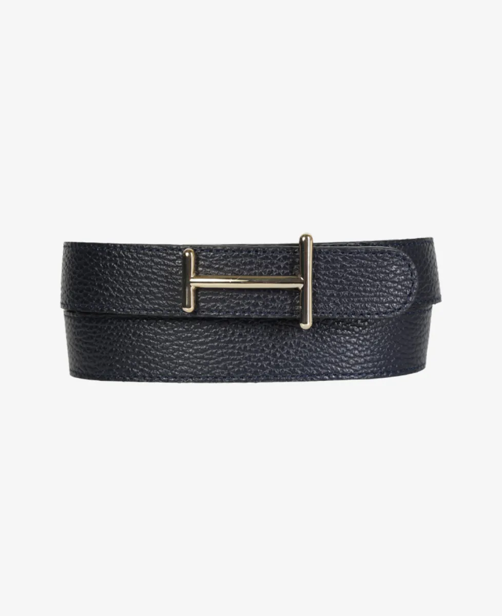 Leather Company Riem - Blu 1 Leather Company Leather Company Riem - Blu