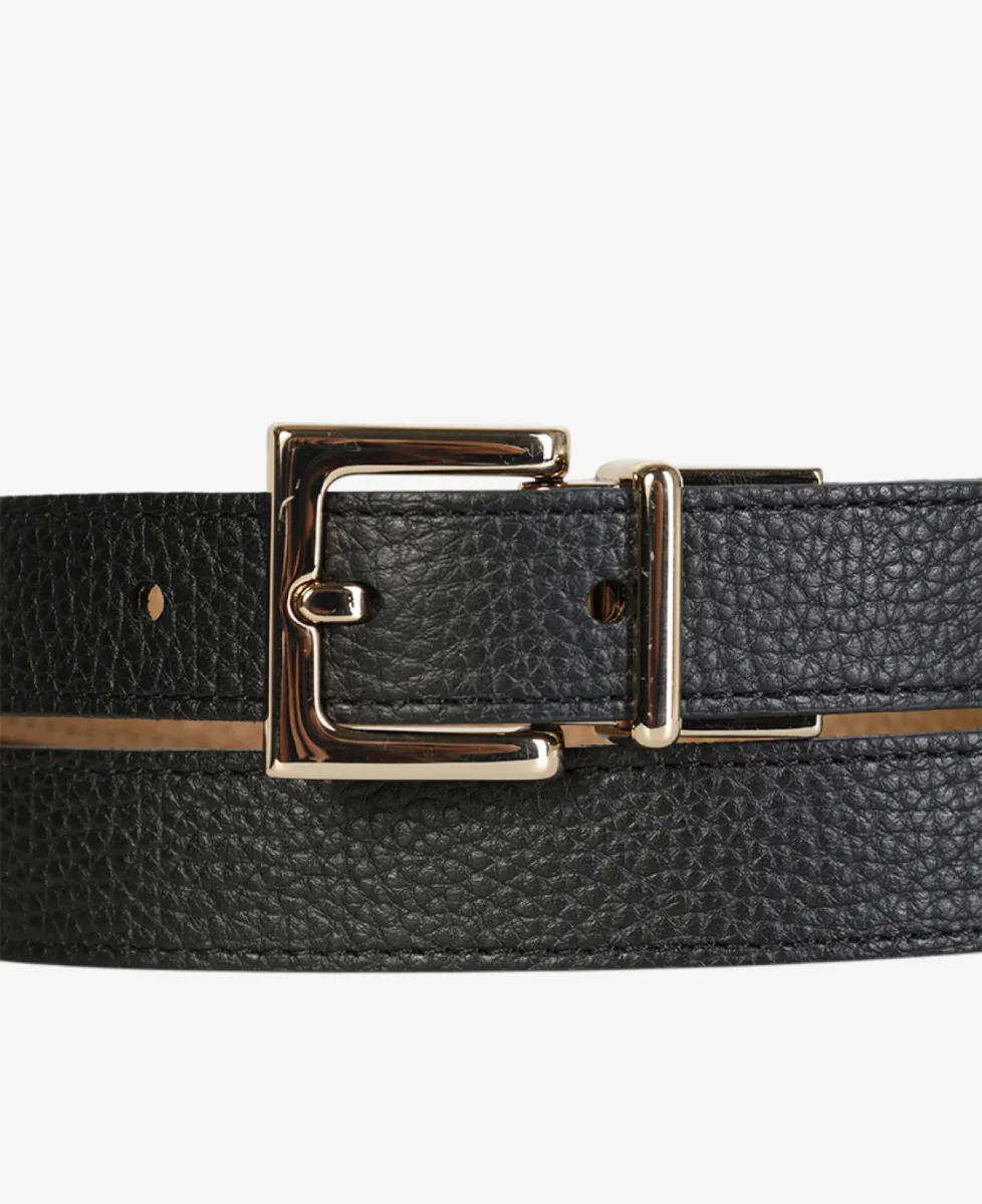 Leather Company Riem - Zwart Leinen 3 Leather Company Leather Company Riem - Zwart Leinen