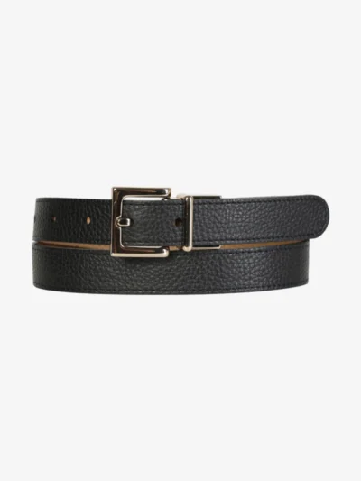 Leather Company Leather Company Riem - Zwart Leinen