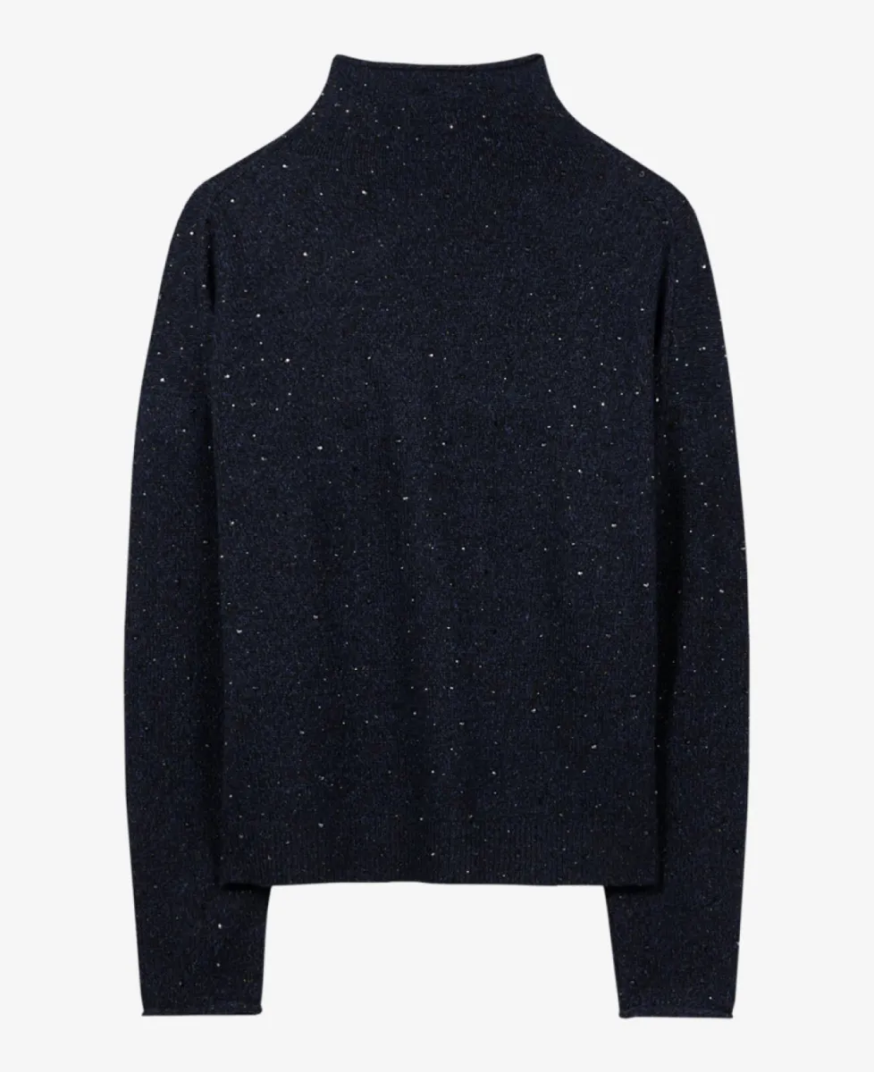Luisa Cerano Turtleneck mit Schmucksteinen - winter navy 6 Luisa Cerano Luisa Cerano Turtleneck mit Schmucksteinen - winter navy