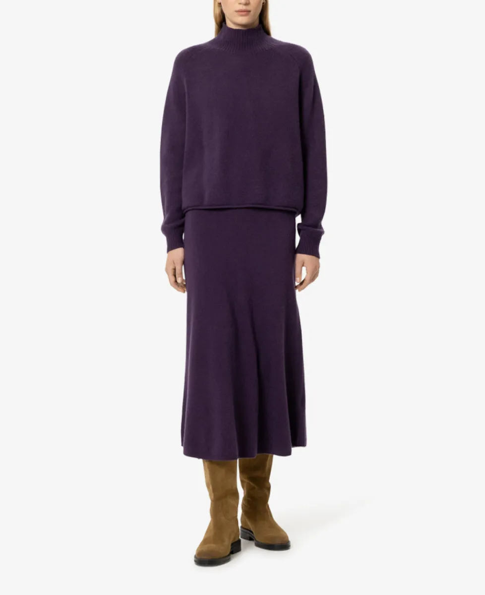 Luisa Cerano Turtleneck aus Kaschmir-Mix - plum 2 Luisa Cerano Luisa Cerano Turtleneck aus Kaschmir-Mix - plum