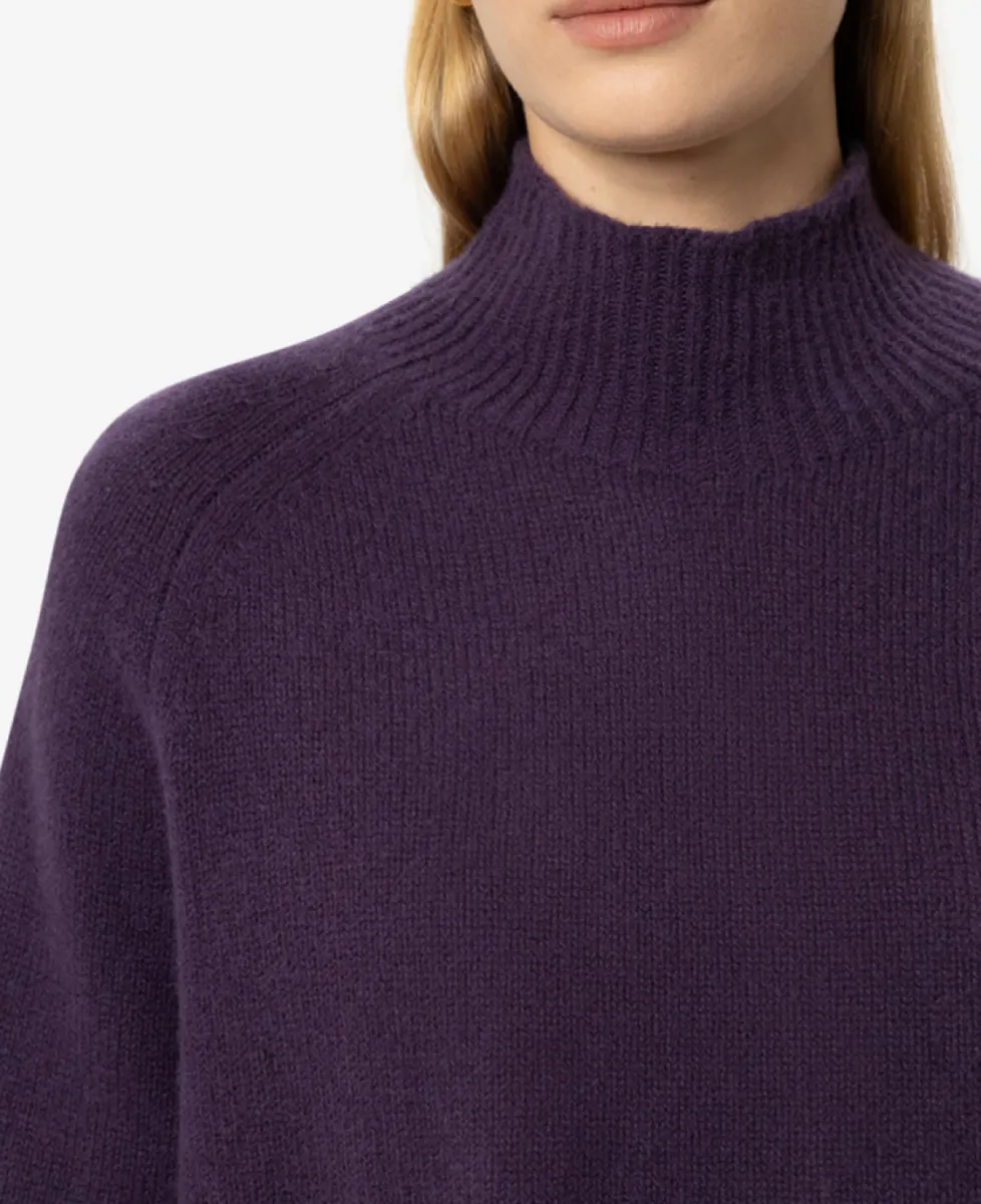 Luisa Cerano Turtleneck aus Kaschmir-Mix - plum 3 Luisa Cerano Luisa Cerano Turtleneck aus Kaschmir-Mix - plum