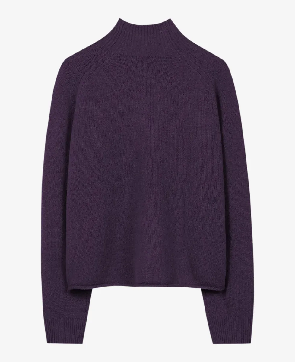 Luisa Cerano Turtleneck aus Kaschmir-Mix - plum 6 Luisa Cerano Luisa Cerano Turtleneck aus Kaschmir-Mix - plum