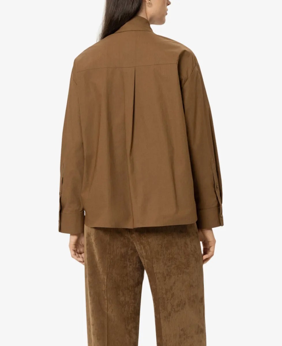 Luisa Cerano Hemd mit Schal-Schluppe - caramel 5 Luisa Cerano Luisa Cerano Hemd mit Schal-Schluppe - caramel