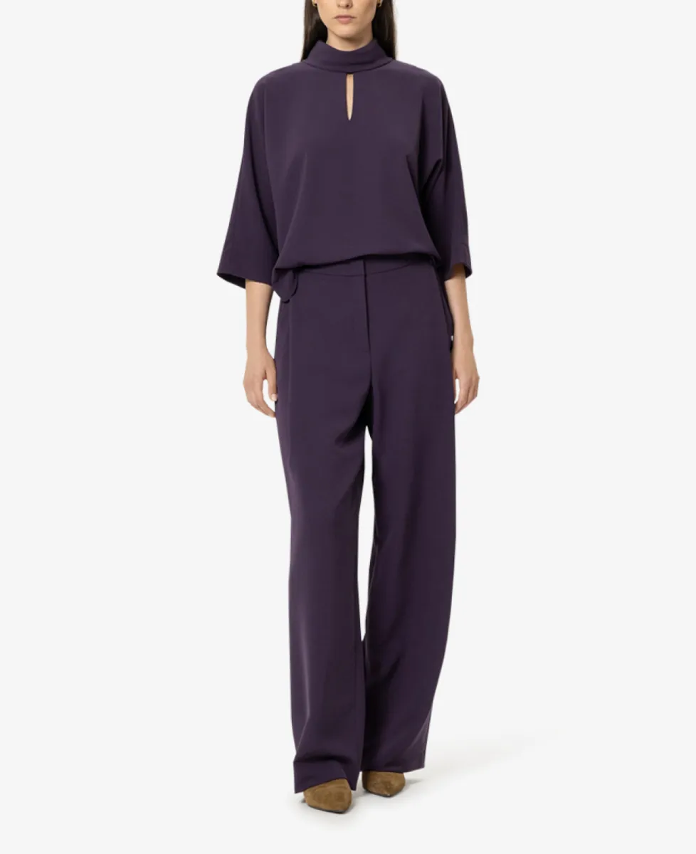 Luisa Cerano Kurzarm-Blusentop - plum 2 Luisa Cerano Luisa Cerano Kurzarm-Blusentop - plum