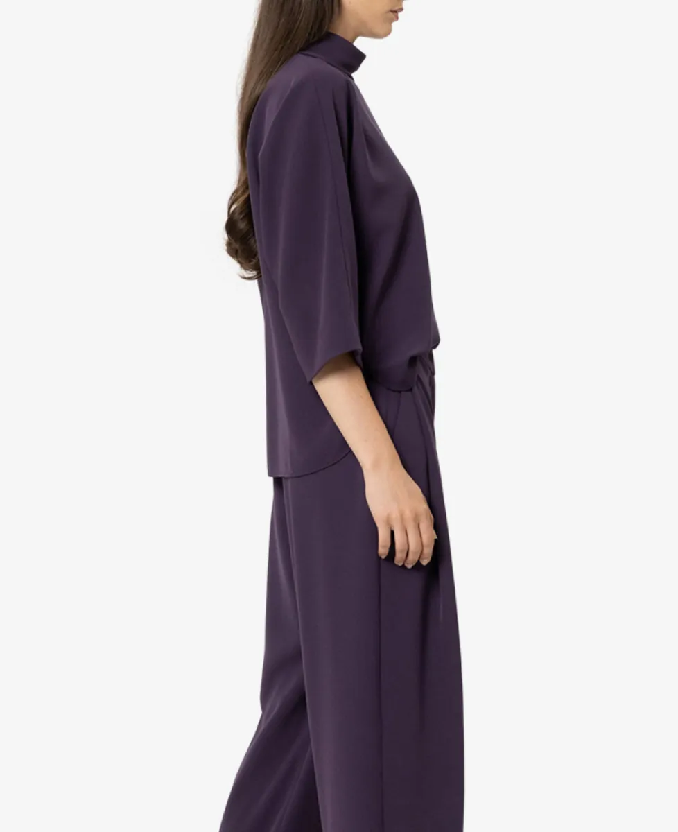 Luisa Cerano Kurzarm-Blusentop - plum 4 Luisa Cerano Luisa Cerano Kurzarm-Blusentop - plum