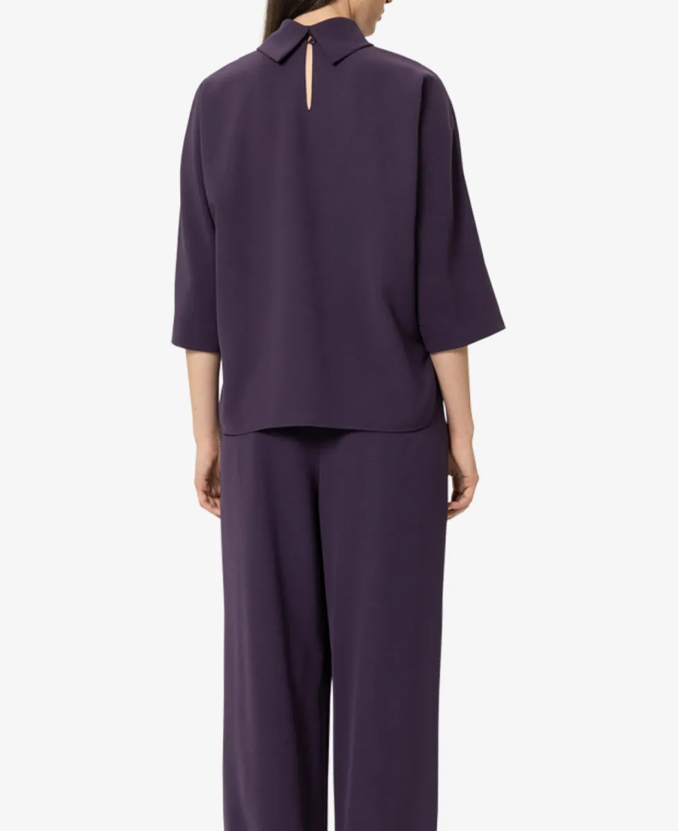 Luisa Cerano Kurzarm-Blusentop - plum 5 Luisa Cerano Luisa Cerano Kurzarm-Blusentop - plum