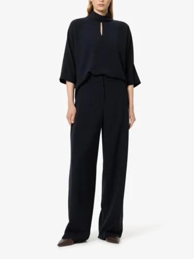 Luisa Cerano Luisa Cerano Kurzarm-Blusentop - winter navy