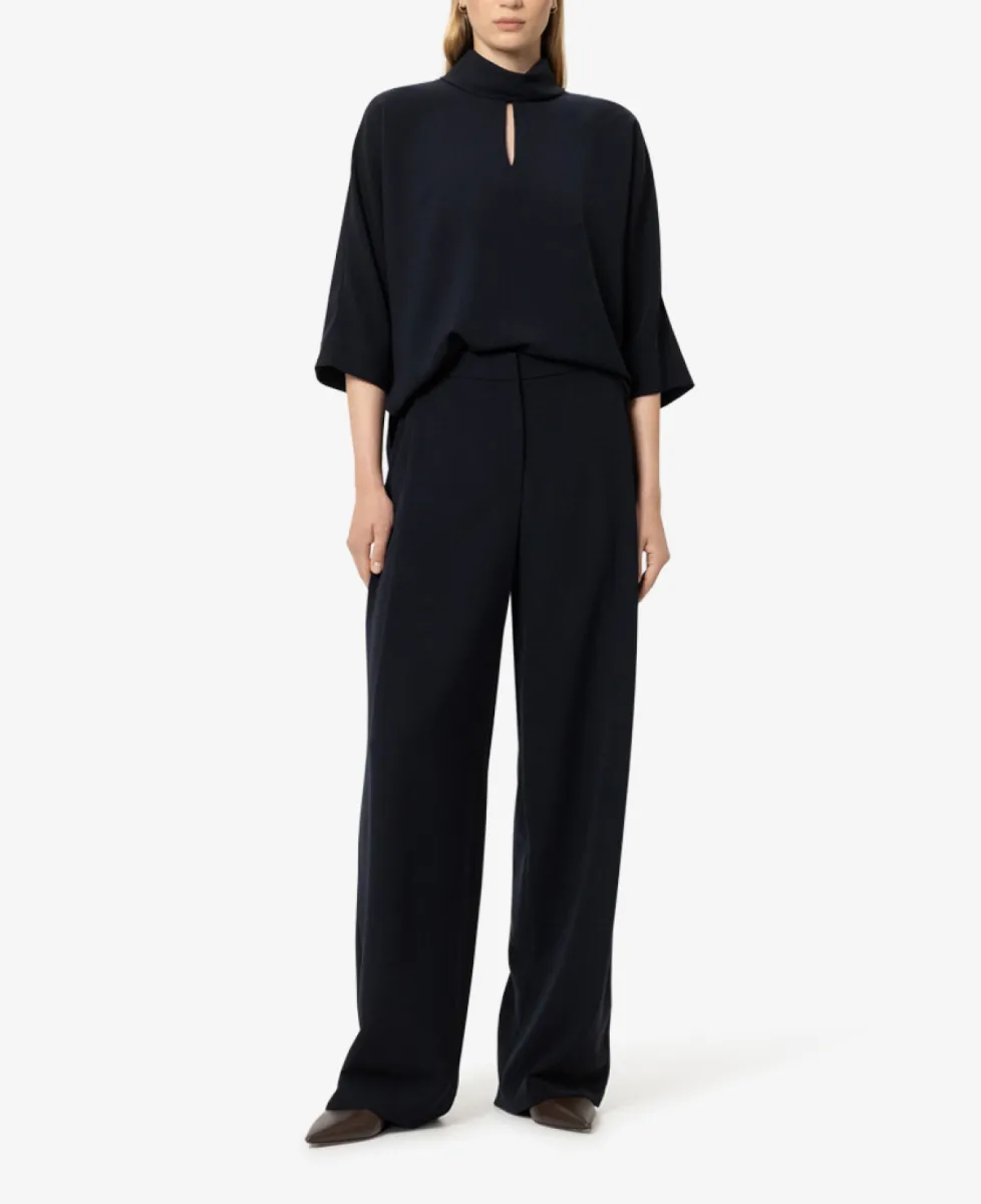 Luisa Cerano Kurzarm-Blusentop - winter navy 2 Luisa Cerano Luisa Cerano Kurzarm-Blusentop - winter navy
