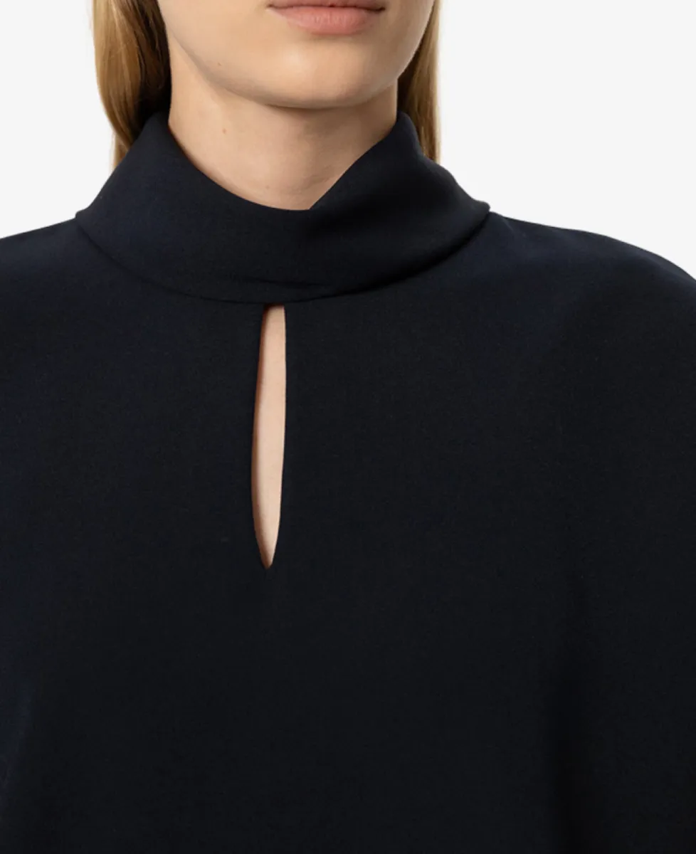 Luisa Cerano Kurzarm-Blusentop - winter navy 3 Luisa Cerano Luisa Cerano Kurzarm-Blusentop - winter navy