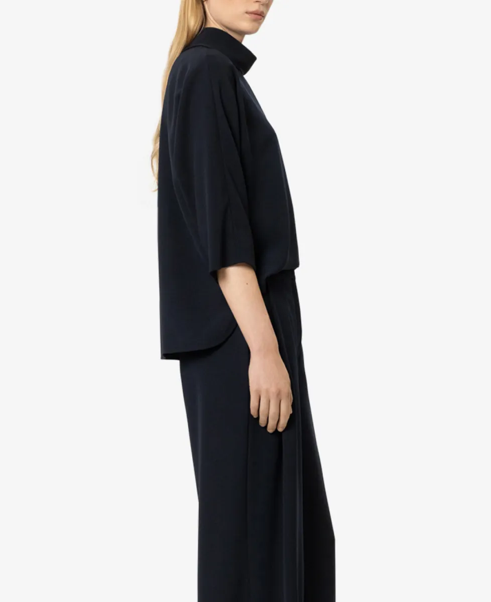 Luisa Cerano Kurzarm-Blusentop - winter navy 4 Luisa Cerano Luisa Cerano Kurzarm-Blusentop - winter navy