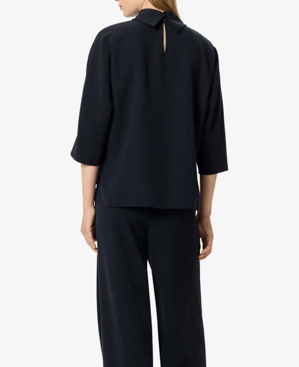 Luisa Cerano Kurzarm-Blusentop - winter navy 5 Luisa Cerano Luisa Cerano Kurzarm-Blusentop - winter navy