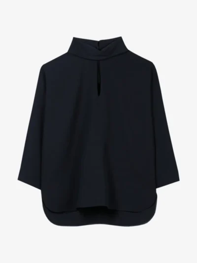 Luisa Cerano Luisa Cerano Kurzarm-Blusentop - winter navy