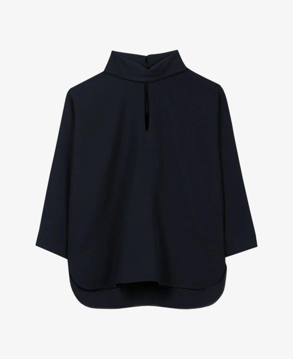 Luisa Cerano Kurzarm-Blusentop - winter navy 1 Luisa Cerano Luisa Cerano Kurzarm-Blusentop - winter navy
