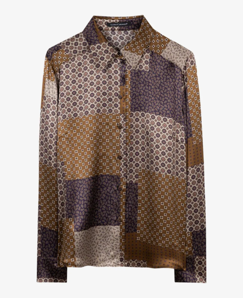 Luisa Cerano Hemdbluse mit Pattern-Print - the ethnic print 1 Luisa Cerano Luisa Cerano Hemdbluse mit Pattern-Print - the ethnic print