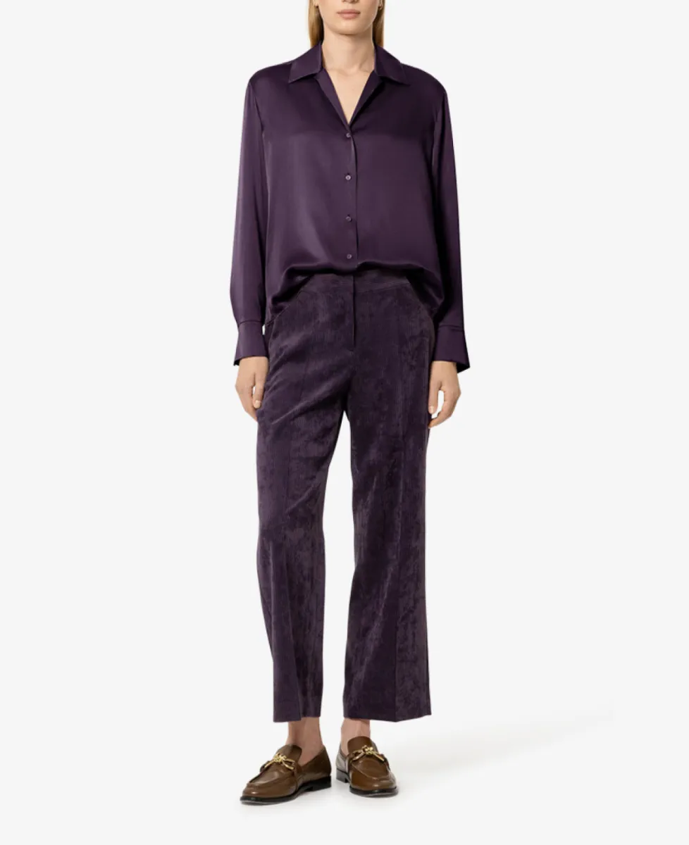 Luisa Cerano Hemdbluse aus Seiden-Mix - plum 2 Luisa Cerano Luisa Cerano Hemdbluse aus Seiden-Mix - plum