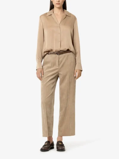 Luisa Cerano Luisa Cerano Hemdbluse aus Seiden-Mix - soft caramel