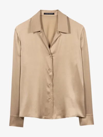 Luisa Cerano Luisa Cerano Hemdbluse aus Seiden-Mix - soft caramel