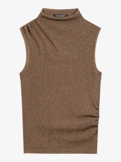 Luisa Cerano Luisa Cerano Glanz-Turtleneck-Top - the ethnic print