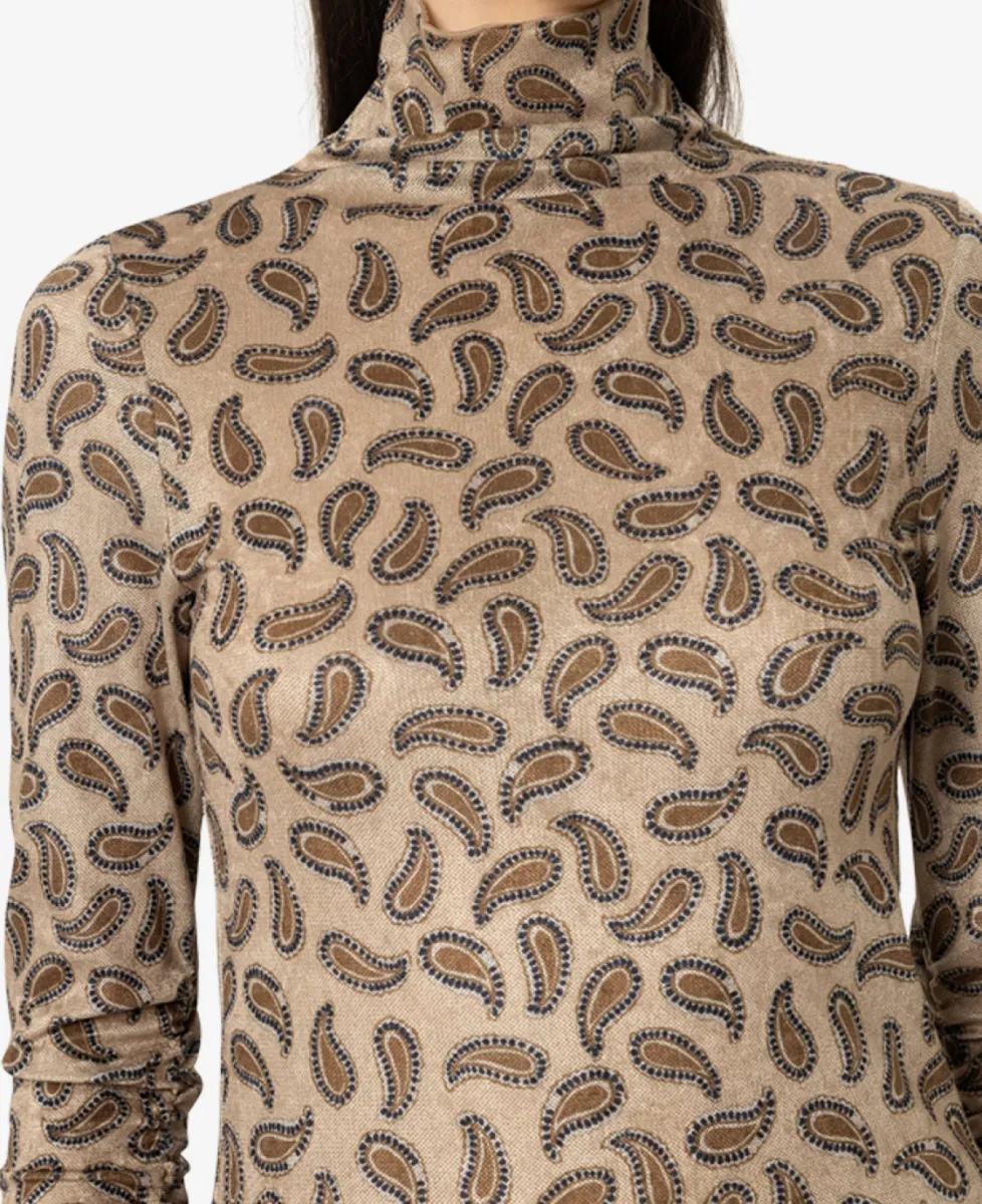 Luisa Cerano Turtleneck-Shirt mit Print - the macro brushed check 3 Luisa Cerano Luisa Cerano Turtleneck-Shirt mit Print - the macro brushed check