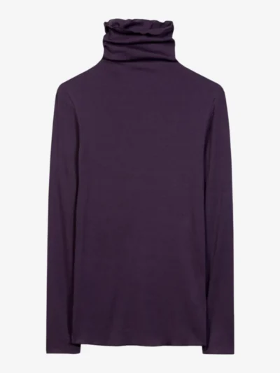 Luisa Cerano Luisa Cerano Rollkragen-Shirt - plum