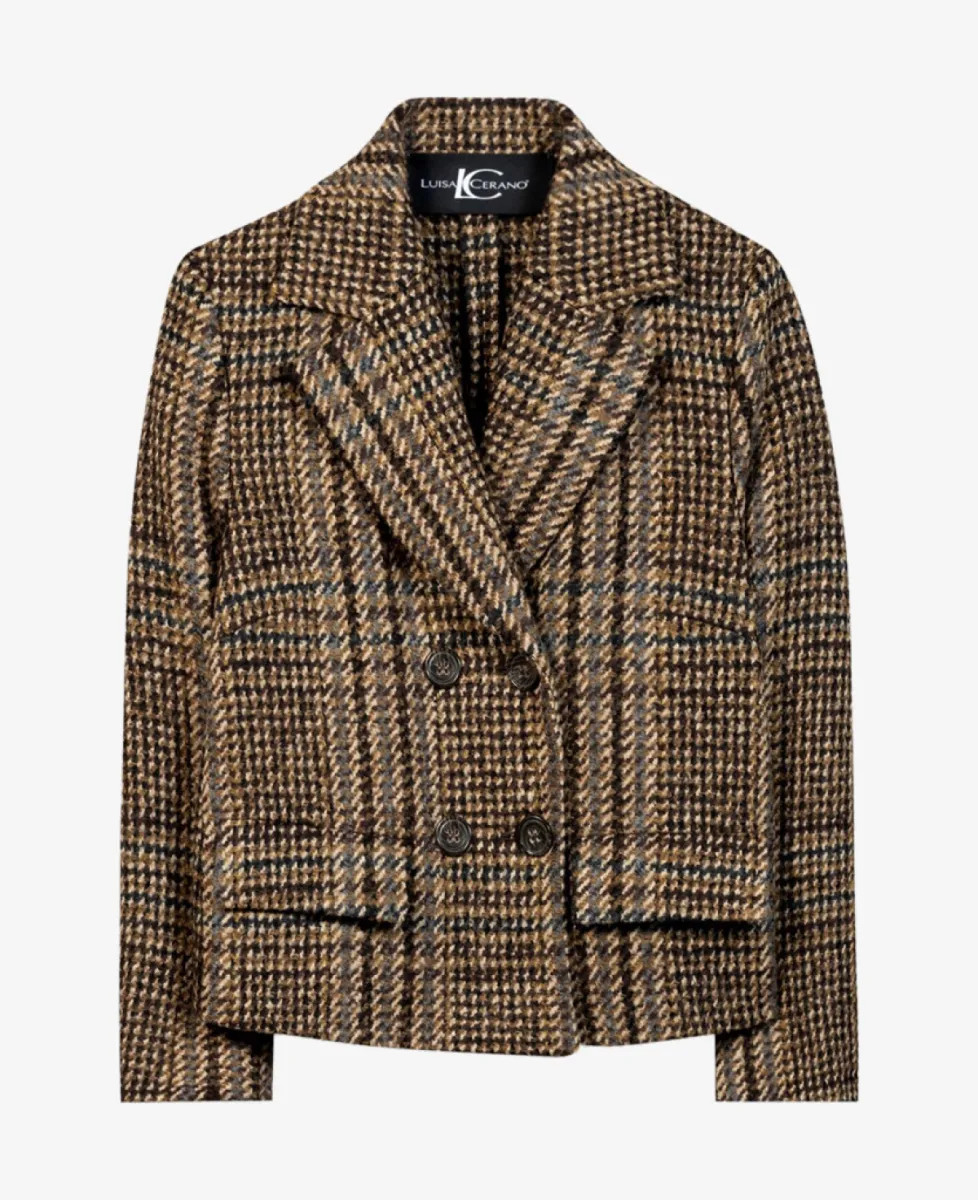 Luisa Cerano Karo-Cabanjacke - the macro brushed check 1 Luisa Cerano Luisa Cerano Karo-Cabanjacke - the macro brushed check