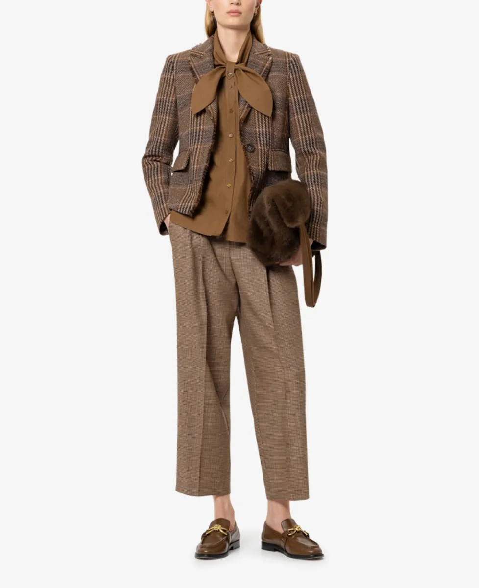 Luisa Cerano Karo-Ein-Knopf-Blazer - the ethnic print 2 Luisa Cerano Luisa Cerano Karo-Ein-Knopf-Blazer - the ethnic print