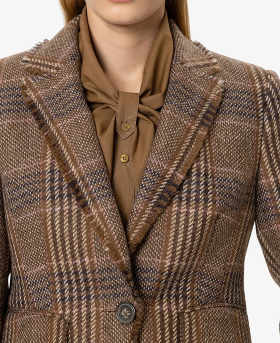 Luisa Cerano Karo-Ein-Knopf-Blazer - the ethnic print 3 Luisa Cerano Luisa Cerano Karo-Ein-Knopf-Blazer - the ethnic print