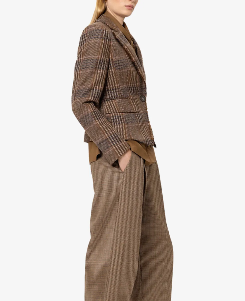 Luisa Cerano Karo-Ein-Knopf-Blazer - the ethnic print 4 Luisa Cerano Luisa Cerano Karo-Ein-Knopf-Blazer - the ethnic print