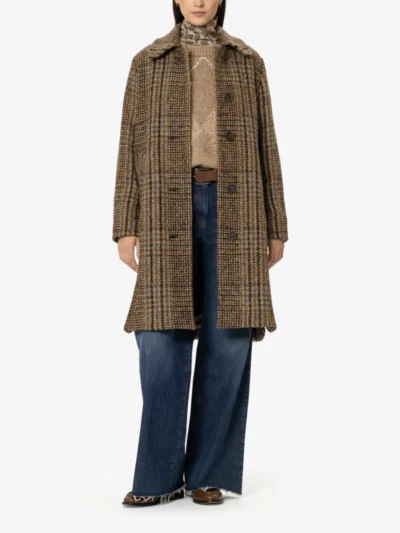 Luisa Cerano Luisa Cerano Karo-Mantel - the macro brushed check