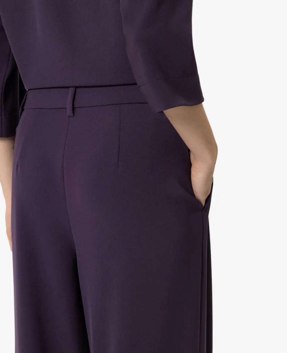 Luisa Cerano Wideleg-Pants mit Bundfalten - plum 4 Luisa Cerano Luisa Cerano Wideleg-Pants mit Bundfalten - plum