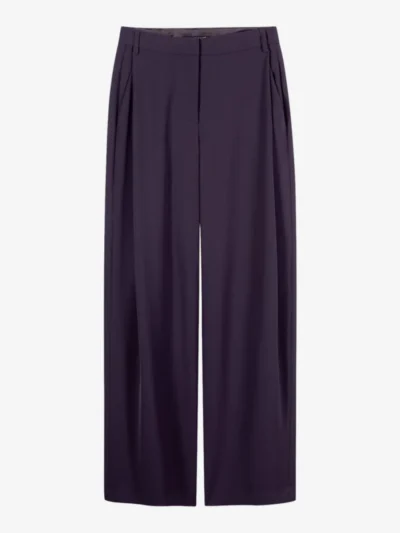 Luisa Cerano Luisa Cerano Wideleg-Pants mit Bundfalten - plum