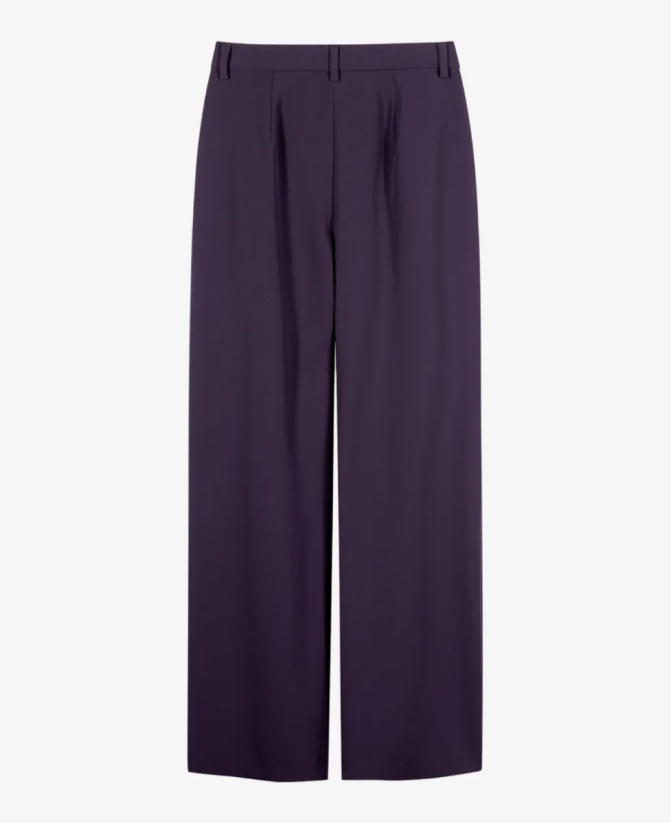 Luisa Cerano Wideleg-Pants mit Bundfalten - plum 6 Luisa Cerano Luisa Cerano Wideleg-Pants mit Bundfalten - plum