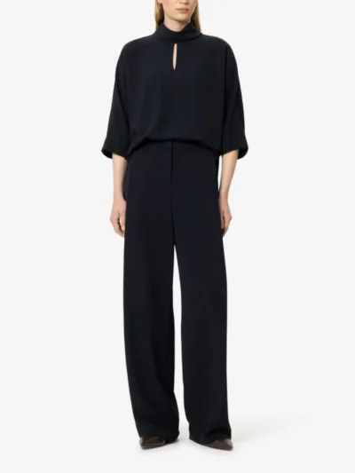 Luisa Cerano Luisa Cerano Wideleg-Pants mit Bundfalten - winter navy