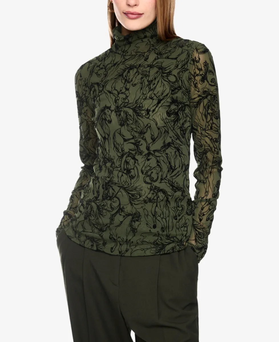 Marc Cain Collections T-Shirt - forest night new 3 Marc Cain Collections Marc Cain Collections T-Shirt - forest night new