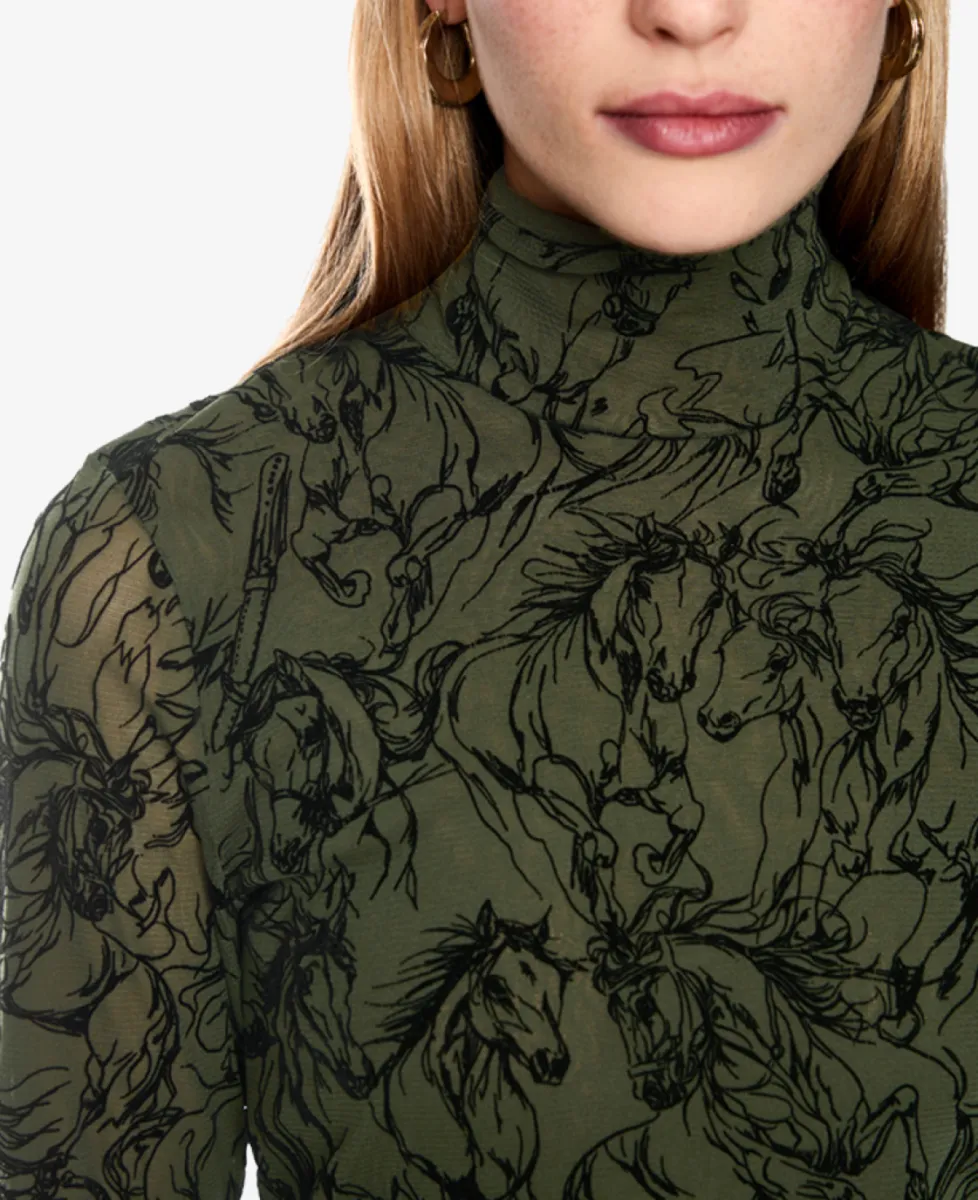 Marc Cain Collections T-Shirt - forest night new 4 Marc Cain Collections Marc Cain Collections T-Shirt - forest night new