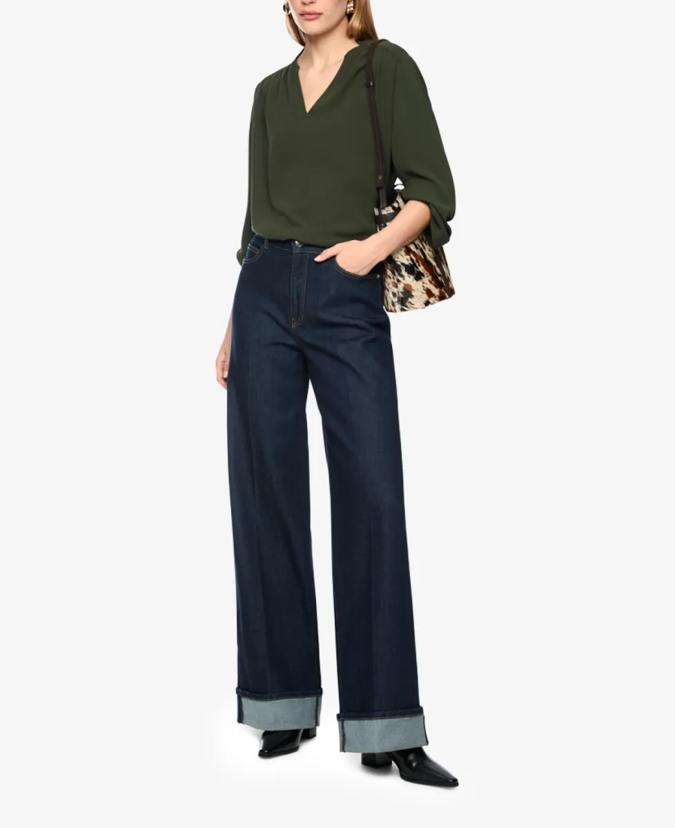 Marc Cain Collections Bluse - forest night new 2 Marc Cain Collections Marc Cain Collections Bluse - forest night new