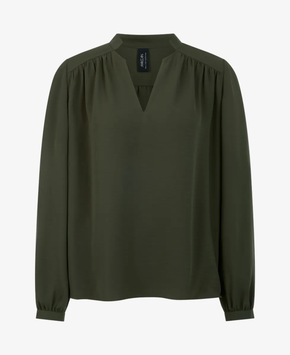Marc Cain Collections Bluse - forest night new 1 Marc Cain Collections Marc Cain Collections Bluse - forest night new