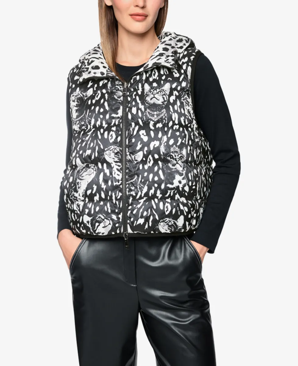 Marc Cain Sports Weste - white and black 3 Marc Cain Sports Marc Cain Sports Weste - white and black