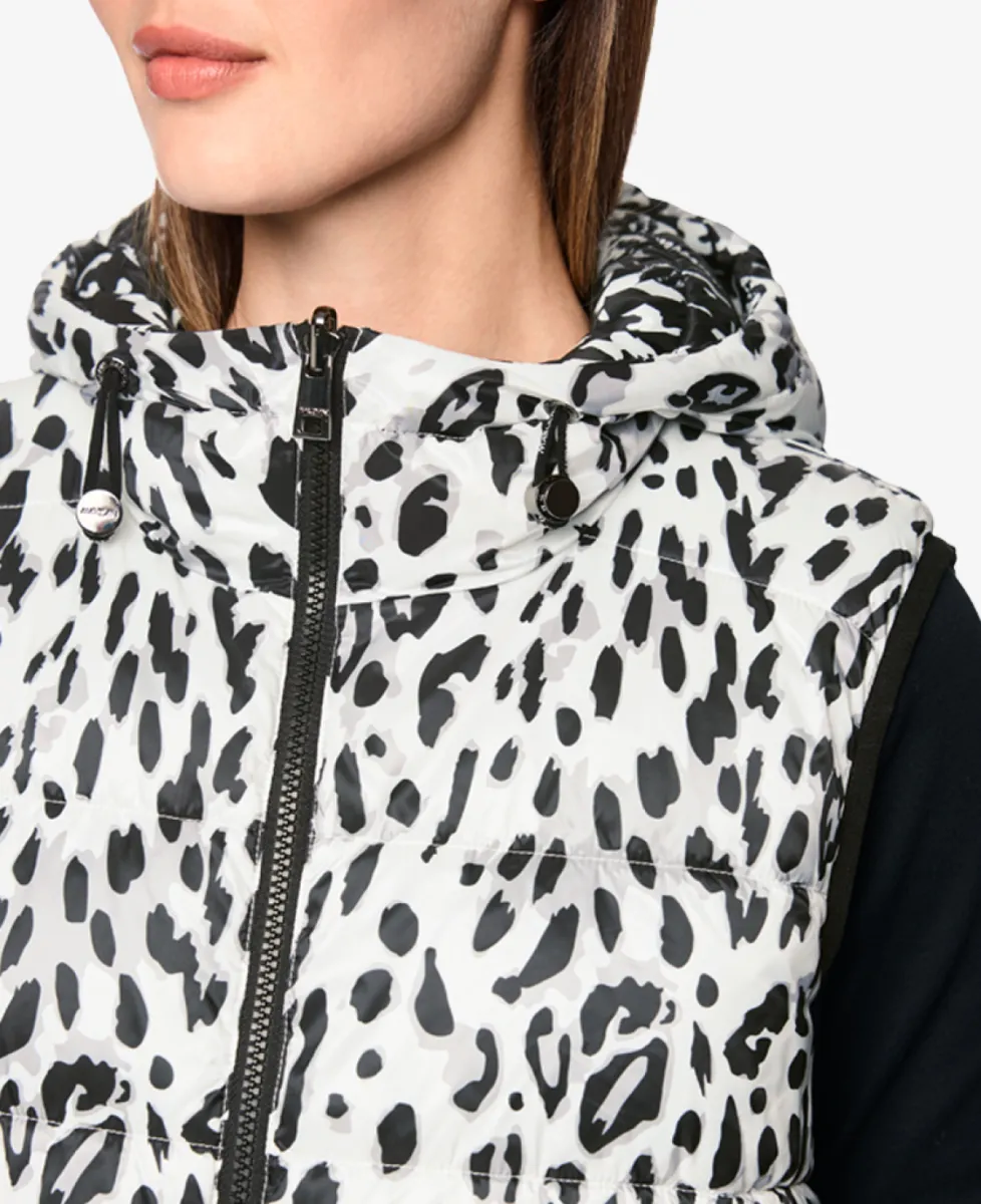 Marc Cain Sports Weste - white and black 4 Marc Cain Sports Marc Cain Sports Weste - white and black