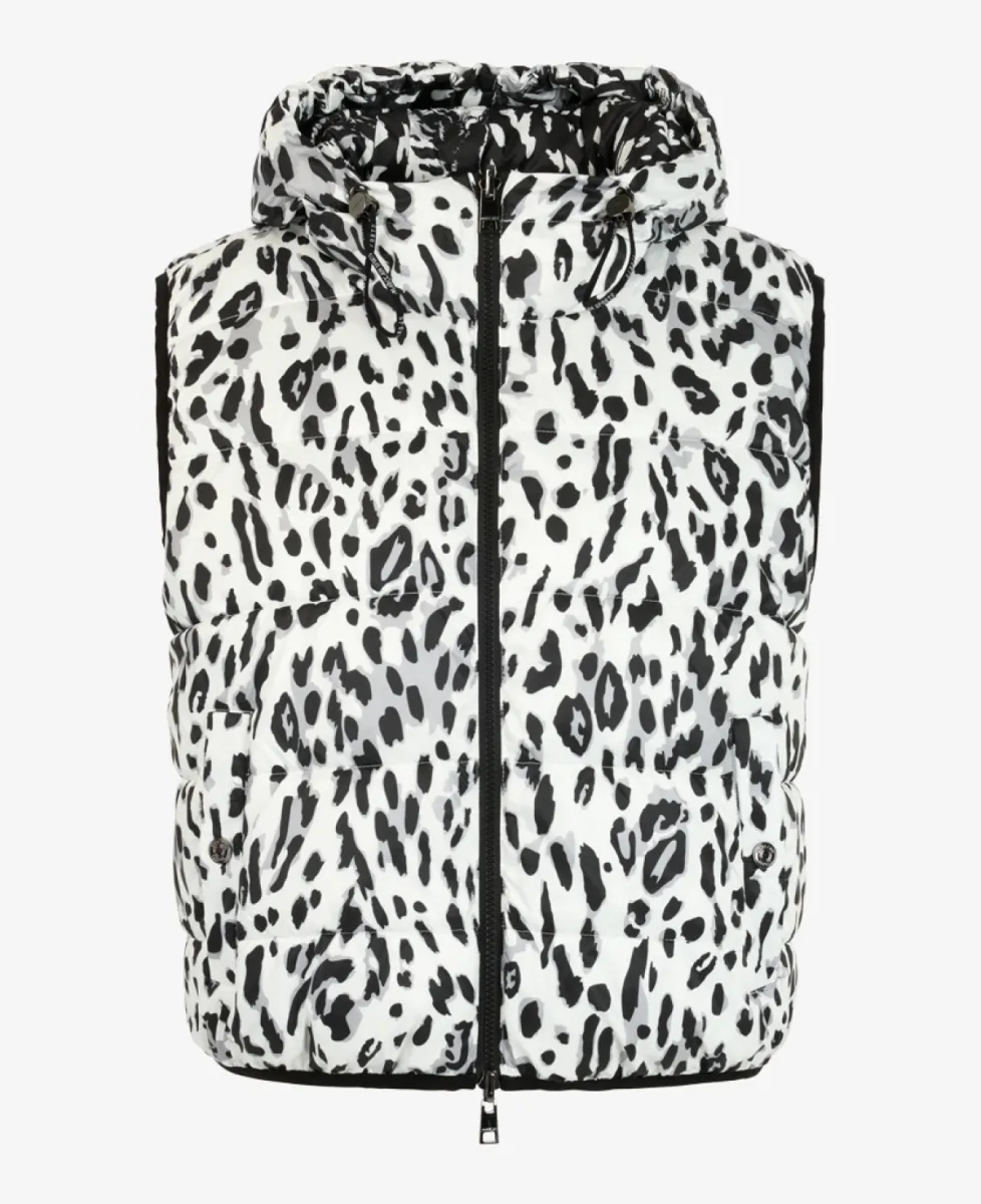 Marc Cain Sports Weste - white and black 1 Marc Cain Sports Marc Cain Sports Weste - white and black