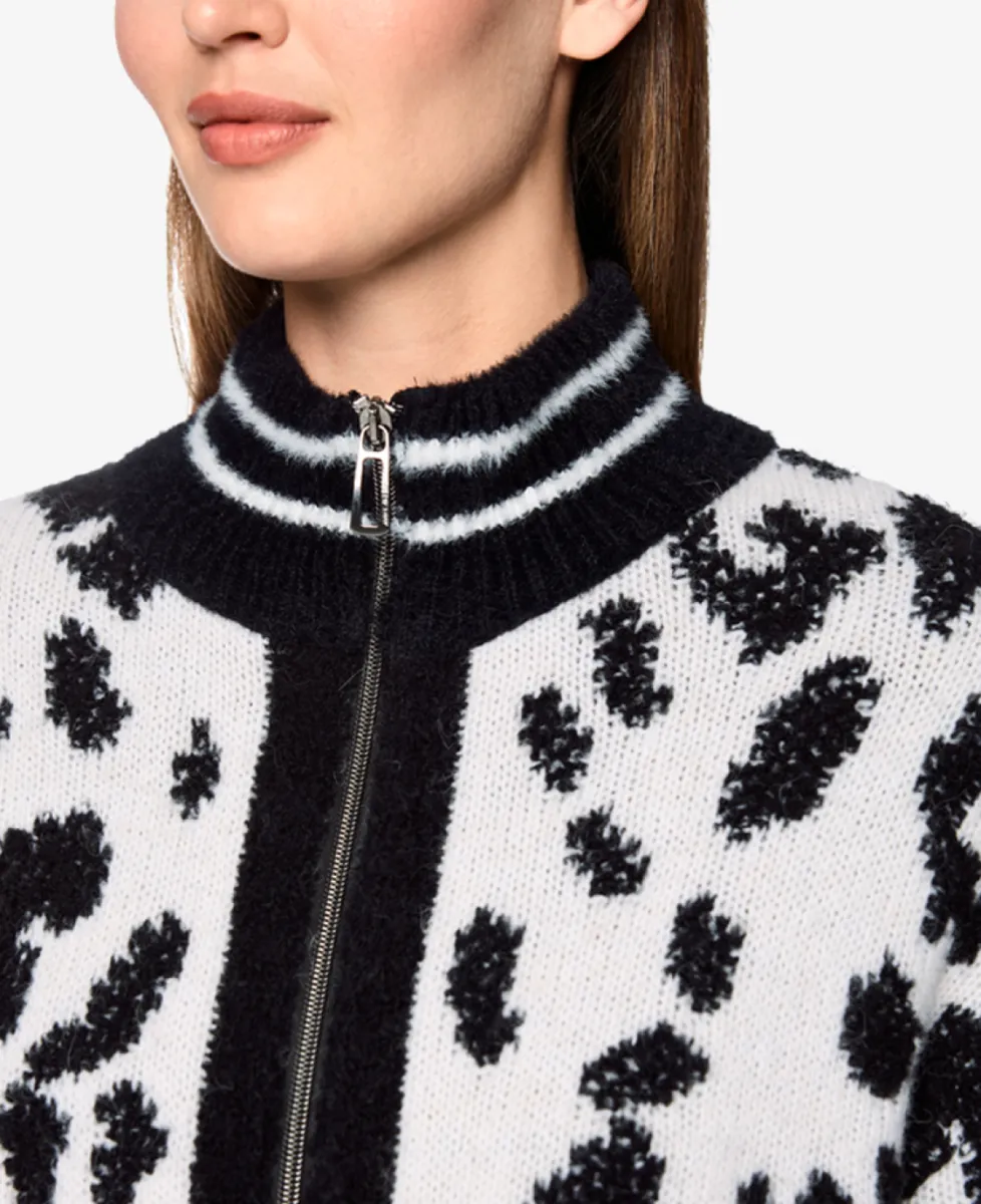 Marc Cain Sports Cardigan - black and white 4 Marc Cain Sports Marc Cain Sports Cardigan - black and white