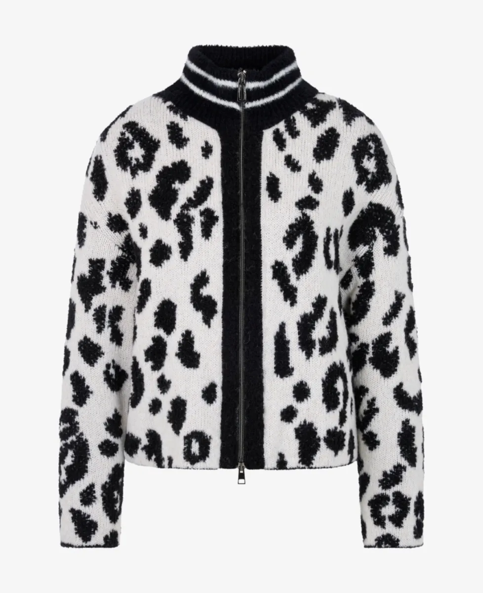 Marc Cain Sports Cardigan - black and white 1 Marc Cain Sports Marc Cain Sports Cardigan - black and white