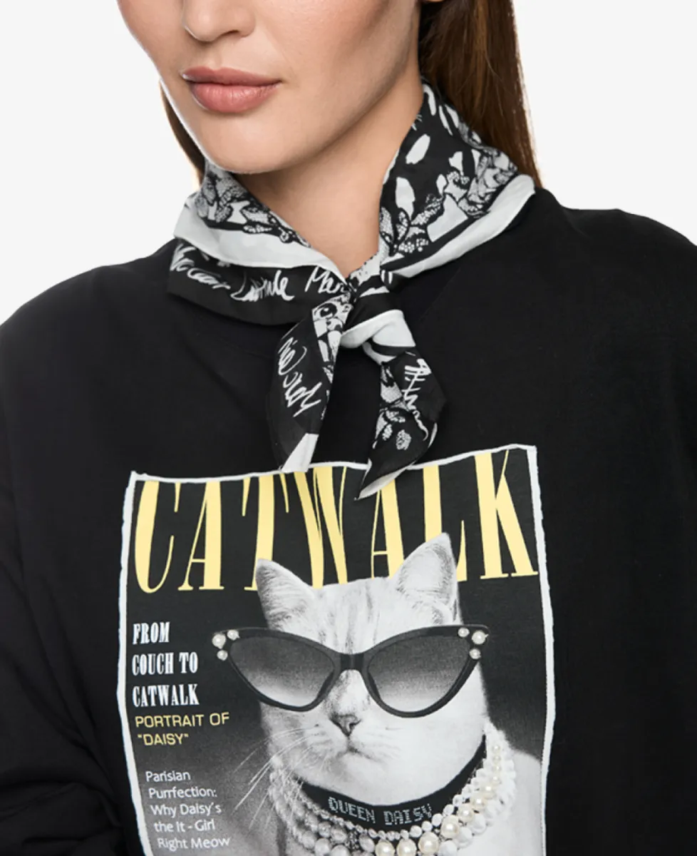 Marc Cain Sports Tuch - black and white 2 Marc Cain Sports Marc Cain Sports Tuch - black and white