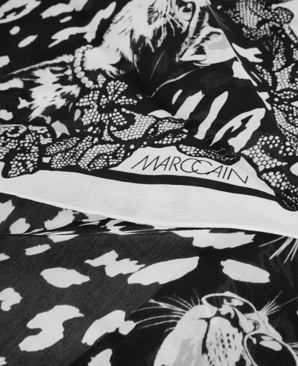 Marc Cain Sports Tuch - black and white 3 Marc Cain Sports Marc Cain Sports Tuch - black and white