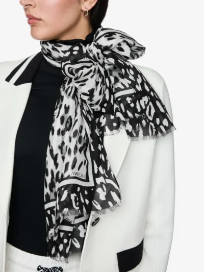 Marc Cain Sports Marc Cain Sports Schal - white and black
