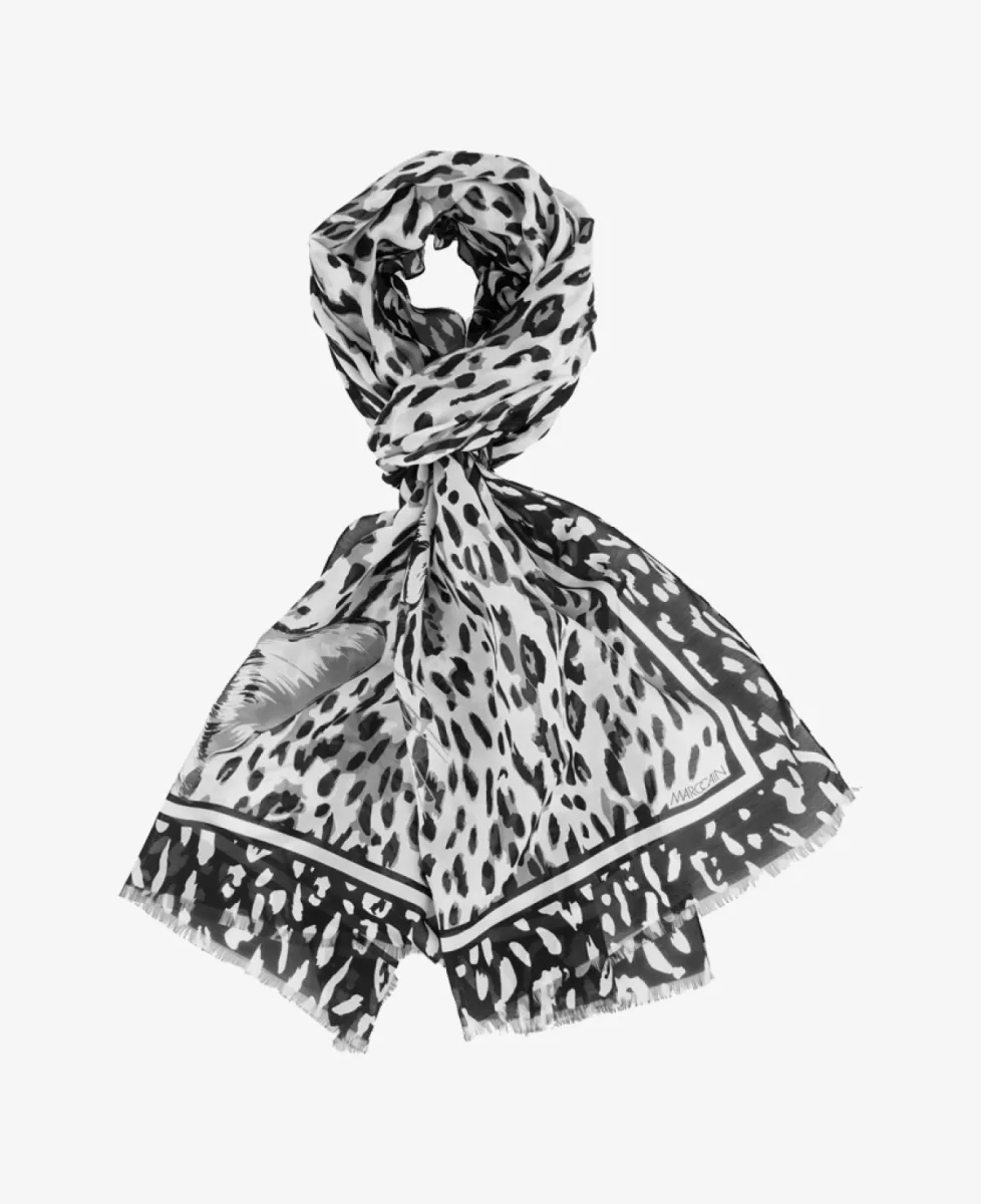 Marc Cain Sports Schal - white and black 1 Marc Cain Sports Marc Cain Sports Schal - white and black